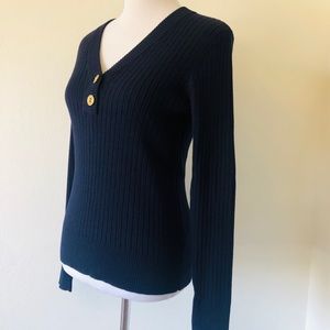 LAUREN JEANS CO. NAVY NAUTICAL SWEATER